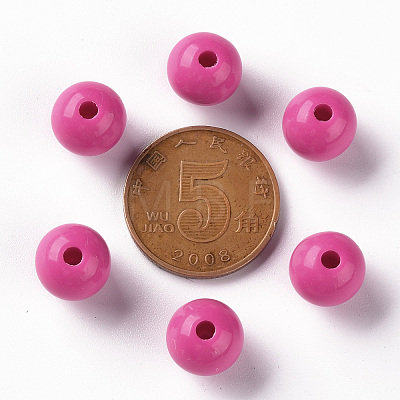 Opaque Acrylic Beads X-MACR-S370-C10mm-A13-1
