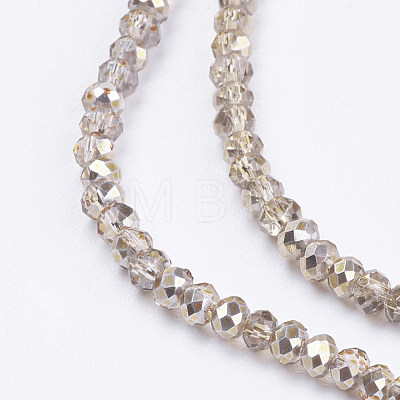 Transparent Painted Glass Beads Strands GLAA-F078-D01-1