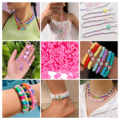 100G Handmade Polymer Clay Beads CLAY-TA0001-77B-1
