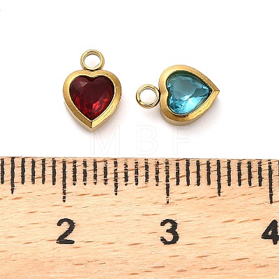 304 Stainless Steel Rhinestone Pendants X-STAS-B084-01G-1