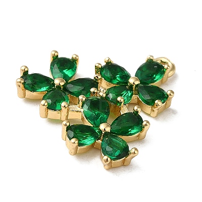 Emerald K9 Glass Pendants KK-F865-08G-1