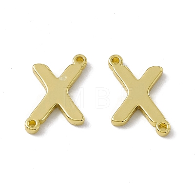 Rack Plating Brass Connector Charms KK-C007-38G-X-1