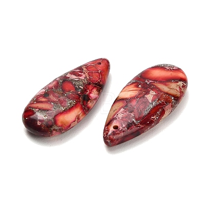 Dyed Natural Imperial Jasper Pendants G-H355-03H-1