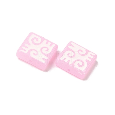 Dyed & Heated Baking Paint Glass Beads LAMP-D004-03E-1