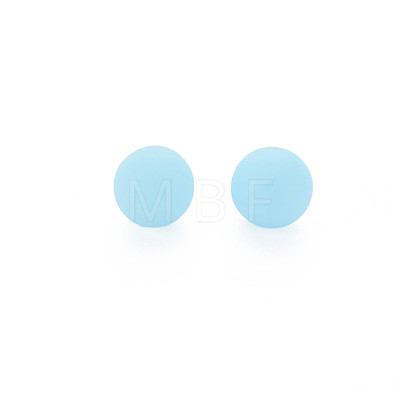 Opaque Acrylic Beads PAB702Y-B01-07-1