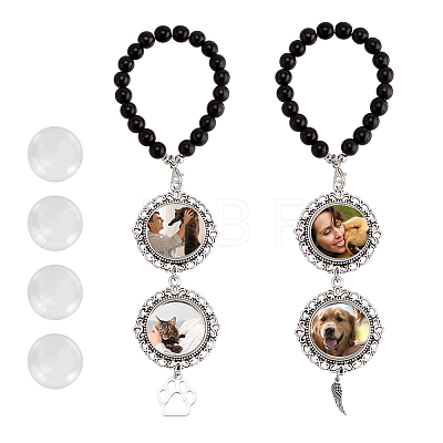 Synthetic Turquoise & Alloy Pendant Decorations Making Kits HJEW-DR00320-1