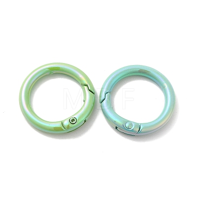 Spray Painted Alloy Spring Gate Ring PALLOY-H131-08-1