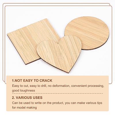 Olycraft Wooden Boards for Painting AJEW-OC0001-86A-1
