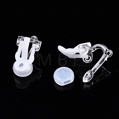 Plastic Clip-on Earring Findings X-FIND-R039-04-1