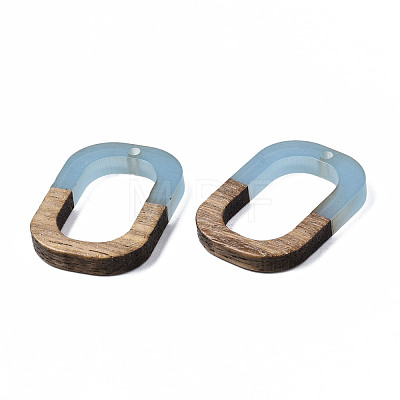 Resin & Walnut Wood Pendants RESI-S358-07D-1