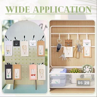 50Pcs Rectangle Foldable Paper Jewelry Display Cards for Rings CDIS-FS0001-31A-1