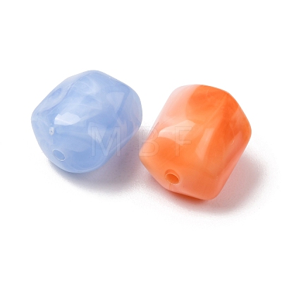 Two-Tone Imitation Gemstone Acrylic Beads AC-CBA7B05-11-1