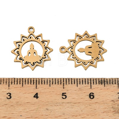 201 Stainless Steel Pendants STAS-Z195-02G-01-1