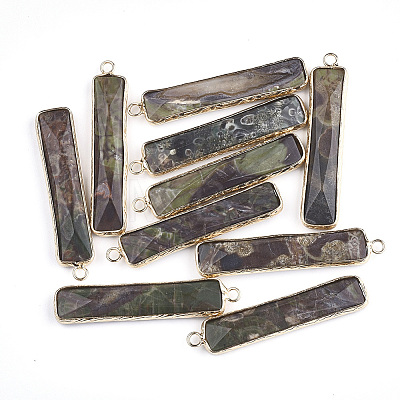 Natural Ocean Jasper Pendants X-G-S344-23A-1