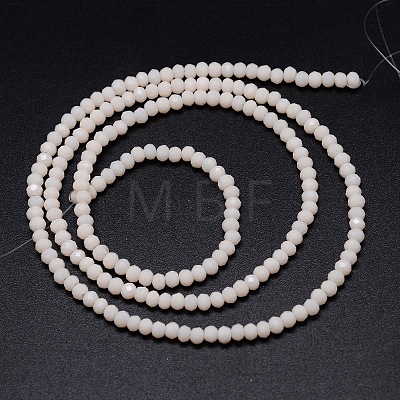 Faceted Rondelle Glass Beads Strands GLAA-M028-2mm-B02-1