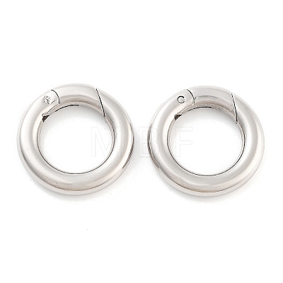 Tarnish Resistant Ring Smooth 304 Stainless Steel Spring Gate Rings STAS-E073-06-C-1