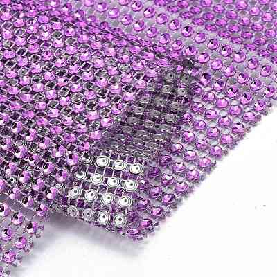 24 Rows Plastic Diamond Mesh Wrap Roll DIY-L049-05A-1
