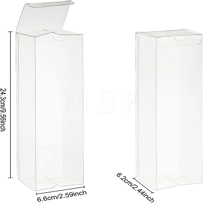 Foldable Transparent PVC Box CON-WH0074-71-1