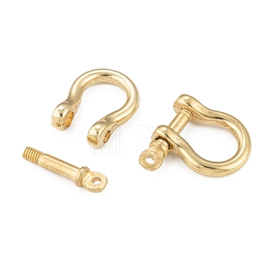 Brass D-Ring Anchor Shackle Clasps KK-WH0020-02-1