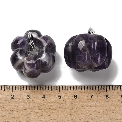 Natural Amethyst Bell Pepper Figurines G-Q190-02P-04-1