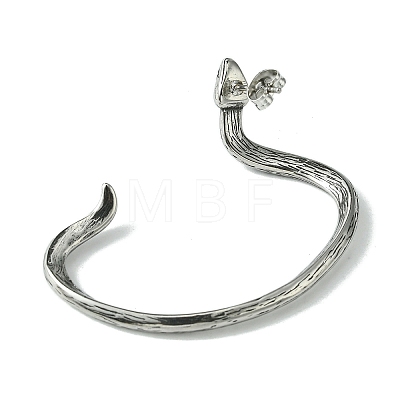 316 Surgical Stainless Steel Cuff Earrings EJEW-E300-02AS-03-1