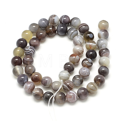 Natural Botswana Agate Beads Strands X-G-S150-24-6mm-1