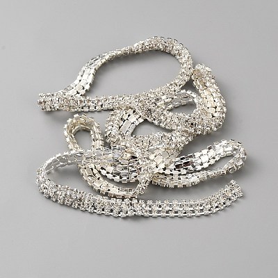 3 Yards Glass Rhinestone Trimming DIY-WH0671-320B-1