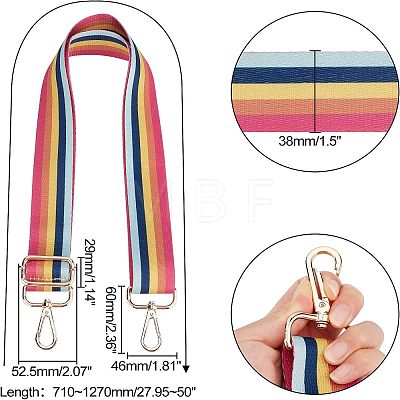 Polyester Adjustable Bag Strap FIND-WH0070-16B-1