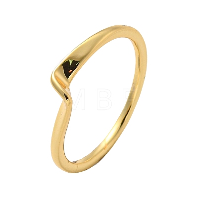 Rack Plating Brass Plain Band Rings for Women RJEW-C081-03G-1