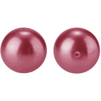 Pearlized Glass Pearl Round Beads HY-PH0001-8mm-038-1