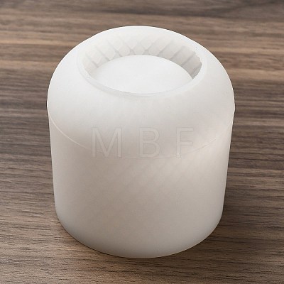 Column with Net Pattern DIY Candle Cups Silicone Molds DIY-G097-02-1