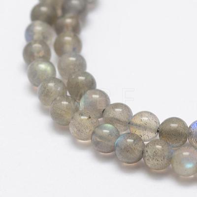 Natural Labradorite Beads Strands G-K209-04D-4mm-1