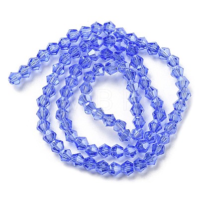 Transparent Electroplate Glass Beads Strands EGLA-A039-T3mm-A07-1