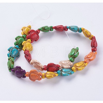 1 Strand Synthetic Turquoise Beads Strands G-FS0005-65-1