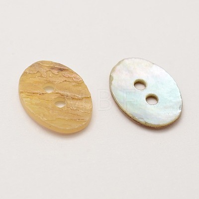 2-Hole Oval Mother of Pearl Buttons SHEL-N033-14-15x11-1