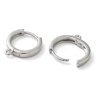 Brass Hoop Earrings Finding KK-H455-62P-1