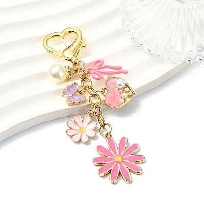 Alloy Enamel Pendant Decorations HJEW-YW00429-03-1