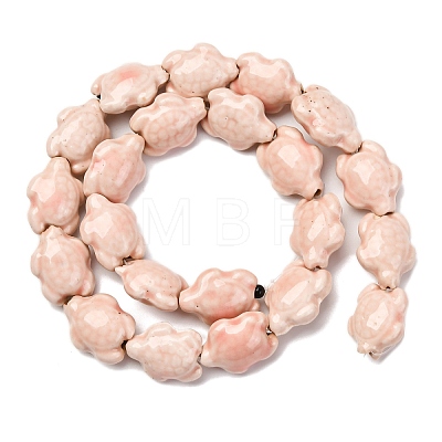 Handmade Porcelain Beads Strands LAMP-G140-02G-1