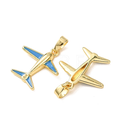 Brass Enamel Pendants KK-CBA76C6-01G-A-1