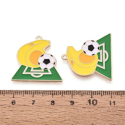 Alloy Enamel Pendants ENAM-T025-01G-06-1