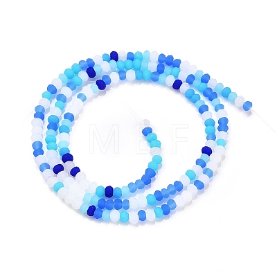 Faceted Glass Beads Strands X-GLAA-F106-B-F07-1