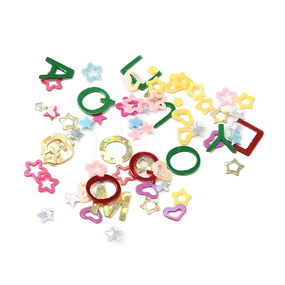 12G 12 Styles Ornament Accessories Plastic Paillette/Sequins Beads KY-FS0001-11-1