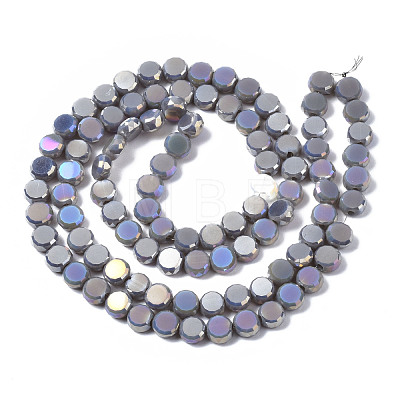 Electroplate Glass Beads Strands EGLA-Q125-002-1