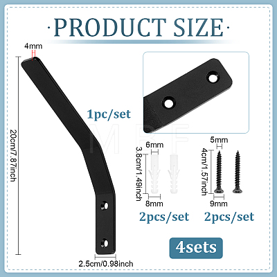 Cold Rolled Steel Wall-mounted Skateboard Hook FIND-WH0367-237-1