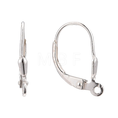 925 Sterling Silver Leverback Hoop Earring Findings STER-A002-181-1