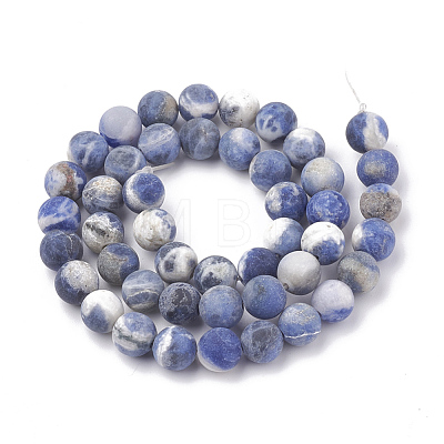 Natural Sodalite Beads Strands G-T106-214-1