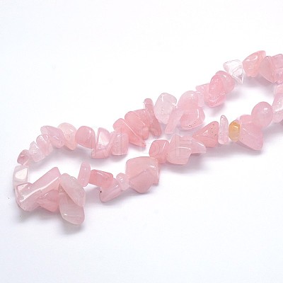 Natural Rose Quartz Beads Strands X-G-O049-C-60-1