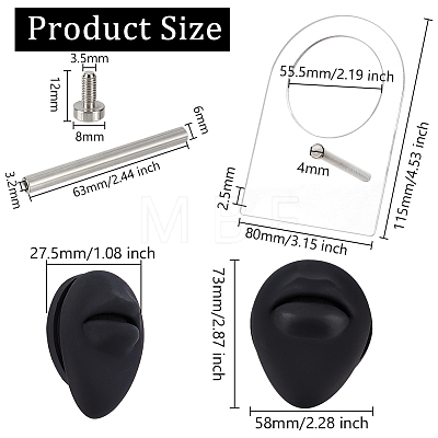 Soft Silicone Flexible Model Body Part Displays ODIS-WH0061-29A-1