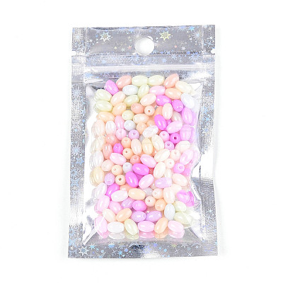 Glitter Holographic Star Plastic Packaging Yin-yang Resealable Bags OPP-N002-02J-1