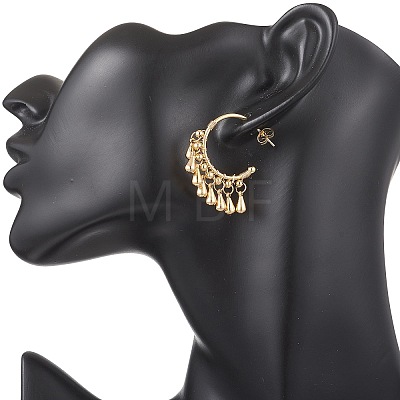 Brass Teardrop Chandelier Earrings EJEW-TA00784-1